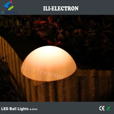 PE-plastic LED half bol licht oplaadbaar voor kerstversiering