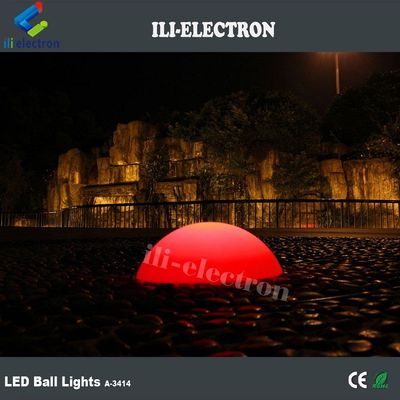 PE-plastic LED half bol licht oplaadbaar voor kerstversiering