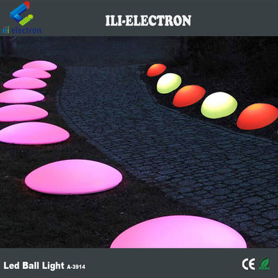 PE-plastic LED half bol licht oplaadbaar voor kerstversiering