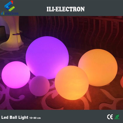 Verjaardag decoratie plastic led bol