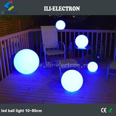 Verjaardag decoratie plastic led bol