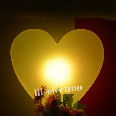 Hartvormige verlichte led-decoratiemoment