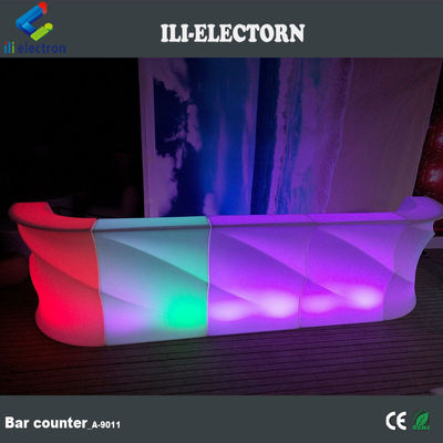 nieuwe PE-plastiek multi-color draagbare commerciële led verlichte bar set