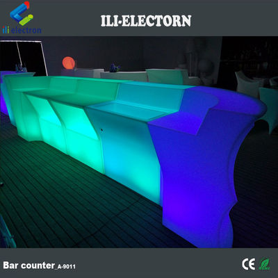 nieuwe PE-plastiek multi-color draagbare commerciële led verlichte bar set