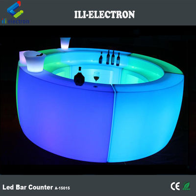 Commerciële lichtgevende LED-balk Teller PE Plastic materiaal 16 kleuren wisselend