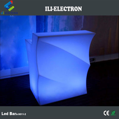 Wave Shape lichtgevende LED Bar Counter, Outdoor Light Up Bar Table Waterdicht