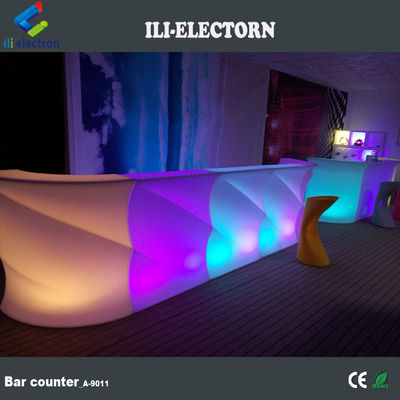 Waafvorm gloeiende bar tafel toonbank