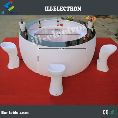 Op maat gemaakte LED Ronde Bar Teller Verlicht IP65 Waterbestendig