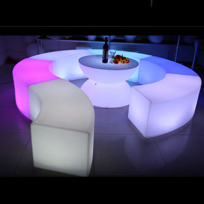 Kleurveranderende LED-glow meubels, oplaadbare LED-stoel OEM