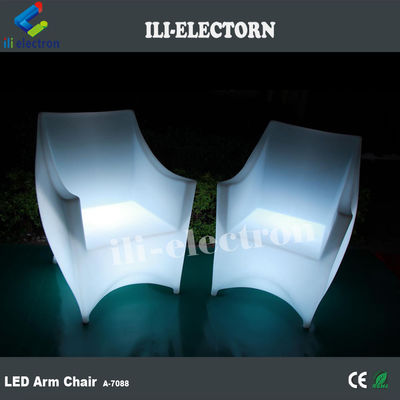 100% PE Plastic oplaadbare RGB verlichte led sofa bank