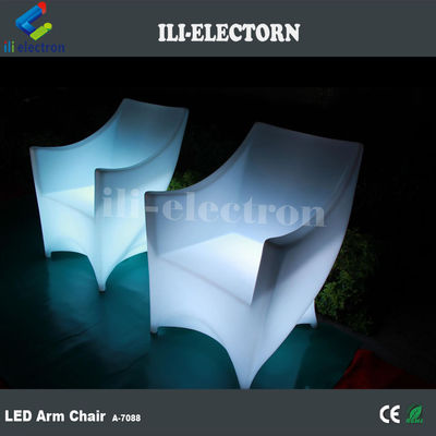 100% PE Plastic oplaadbare RGB verlichte led sofa bank
