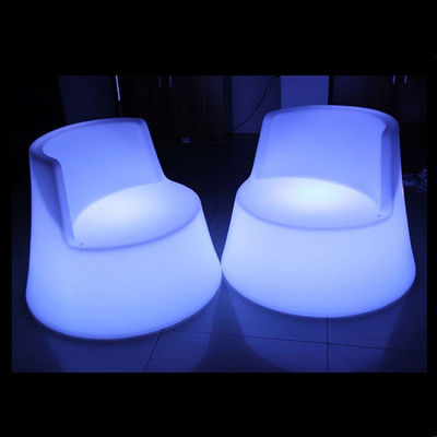 100% PE Plastic oplaadbare RGB verlicht geleid zeepaard gloeiende dek stoel