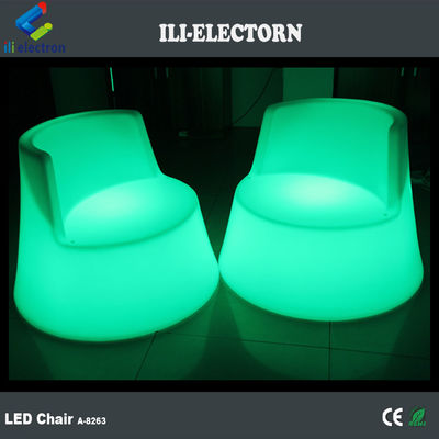 100% PE Plastic oplaadbare RGB verlicht geleid zeepaard gloeiende dek stoel