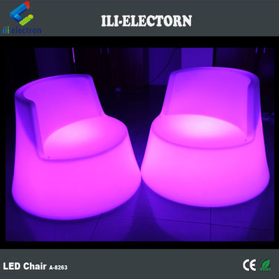 100% PE Plastic oplaadbare RGB verlicht geleid zeepaard gloeiende dek stoel