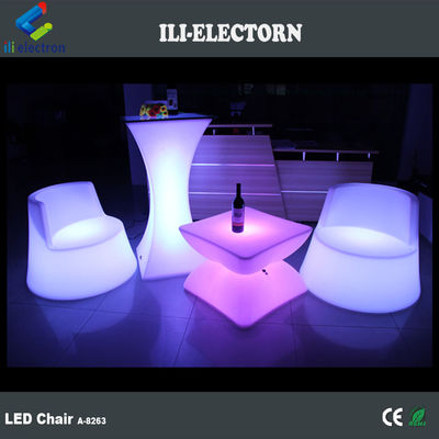 100% PE Plastic oplaadbare RGB verlicht geleid zeepaard gloeiende dek stoel