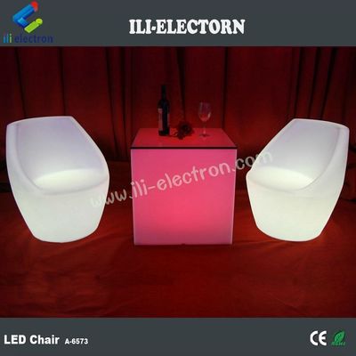 veelkleurige lichtgevende draagbare oplaadbare verlichte LED-feeststoel
