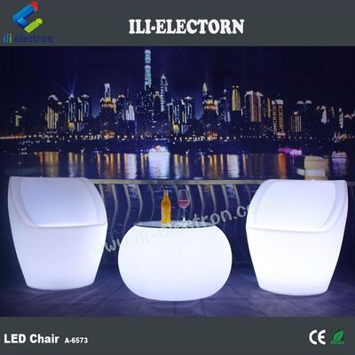 veelkleurige lichtgevende draagbare oplaadbare verlichte LED-feeststoel