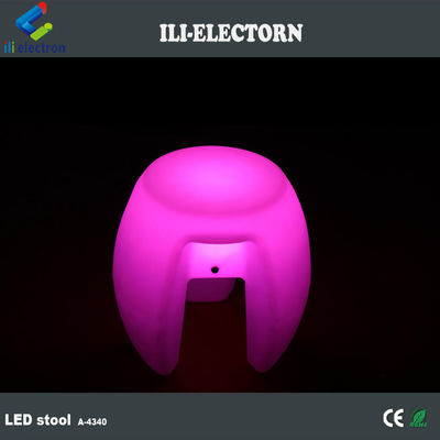 Populaire plastic led barkruk met oplaadbare batterij