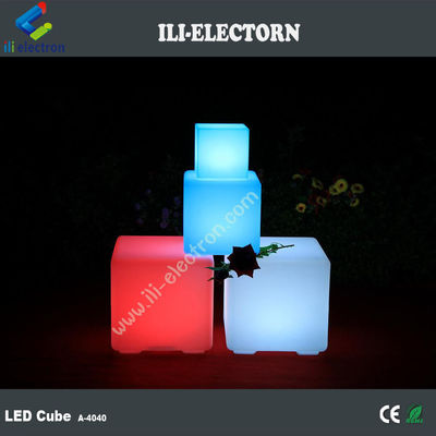 Verlicht LED Cube kruk cube stoel