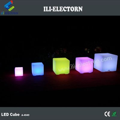 Verlicht LED Cube kruk cube stoel