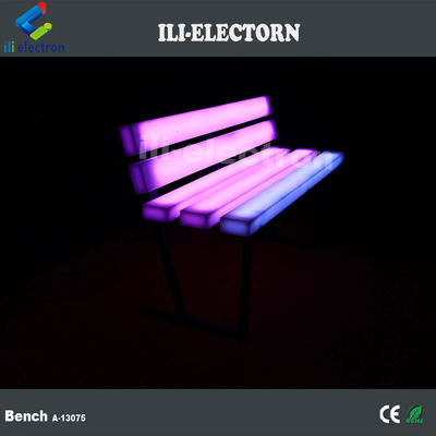 16 kleuren kunststof verlichte led meubels buiten tuinbank