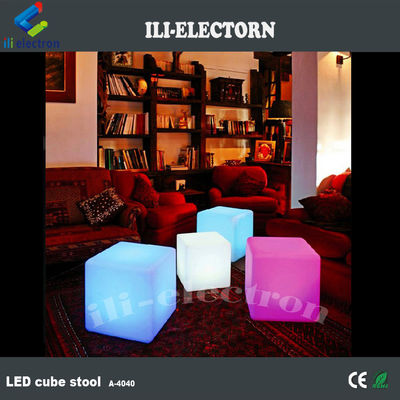 LED oplaadbaar Plastic meubels Buitenmeubelen LED kubus verlichting