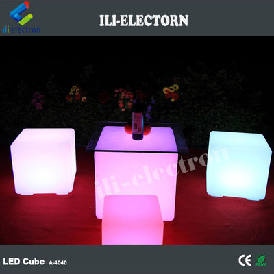 LED oplaadbaar Plastic meubels Buitenmeubelen LED kubus verlichting