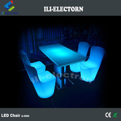 LED-meubilair Meerdere kleuren wisselende led-eetstoel