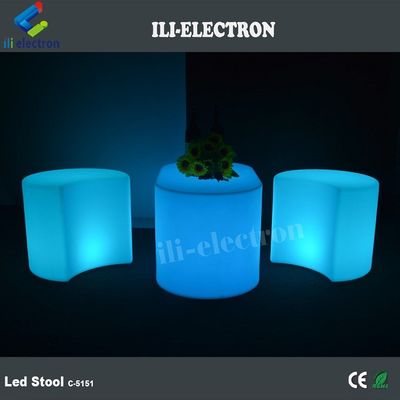Commerciële LED gloeiende meubels stoel PE plastic materiaal voor bar