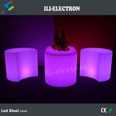 Commerciële LED gloeiende meubels stoel PE plastic materiaal voor bar