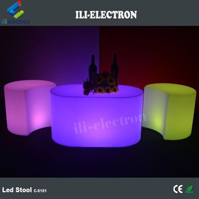 Commerciële LED gloeiende meubels stoel PE plastic materiaal voor bar