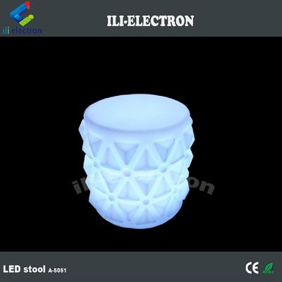 Grappige kunststof LED gloeiende meubels, LED verlichting stoelen voor de kleuterschool