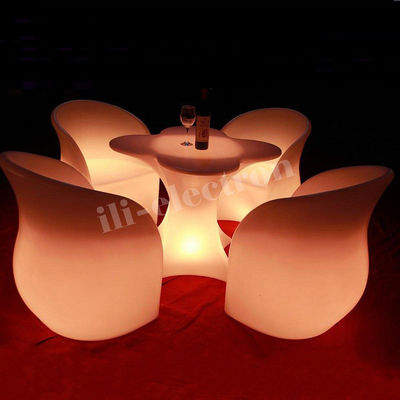 Buiten PE-plastic verlichting van plastic stoelen