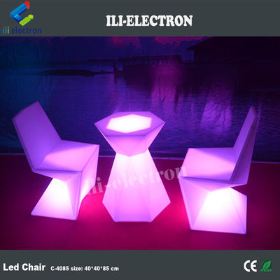 Kleuren aangepaste plastic led verlichting stoelen