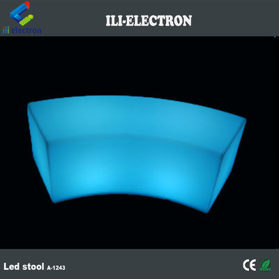 Commerciële gebogen LED bar meubel kruk voor buitentuin