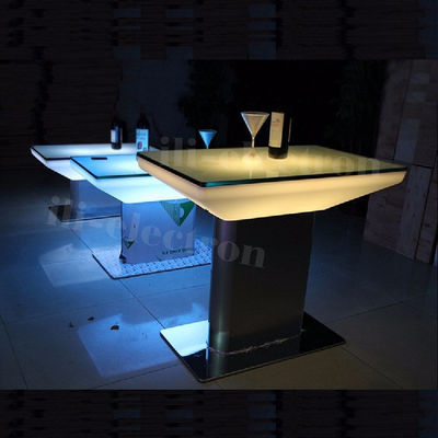 RGB afstandsbediening verlichting plastic led vierkant loungetafel