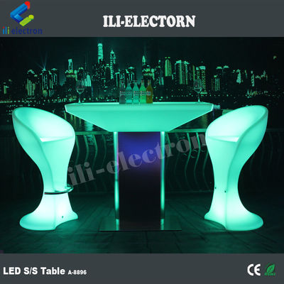 RGB afstandsbediening verlichting plastic led vierkant loungetafel