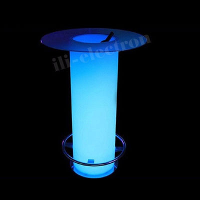 Plastic Verlicht LED-ijs emmer tafel w/Glas voor nachtclub