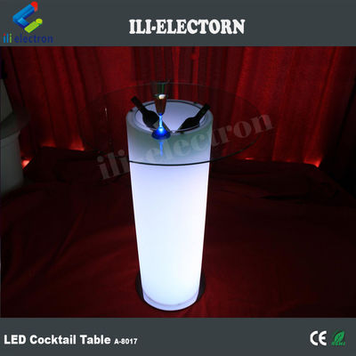 Plastic Verlicht LED-ijs emmer tafel w/Glas voor nachtclub