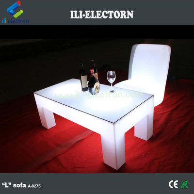 RGB afstandsbediening vierkant led gloeiende tafel voor nachtclub / feest patio / KTV / lobby