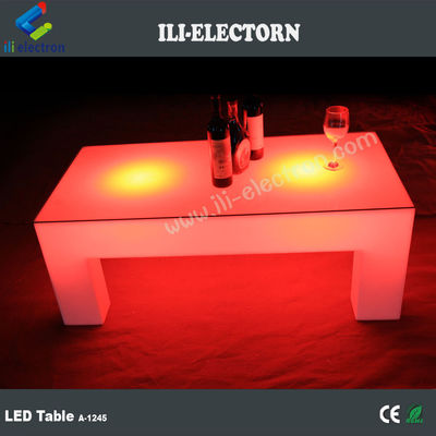 RGB afstandsbediening vierkant led gloeiende tafel voor nachtclub / feest patio / KTV / lobby