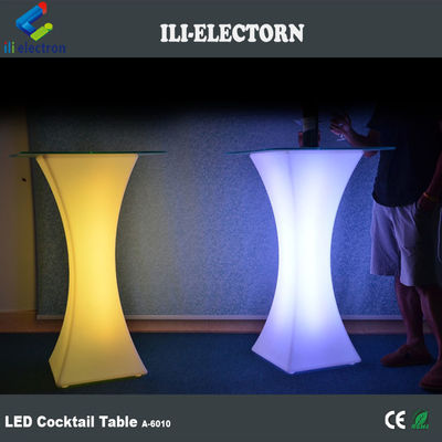 Warme verkoop Moderne feestelijke evenementen en bar Gebruikte afstandsbediening kleurveranderende decoratieve LED vierkant cocktailtafel