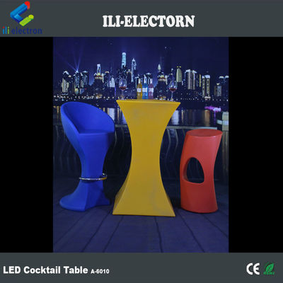 Warme verkoop Moderne feestelijke evenementen en bar Gebruikte afstandsbediening kleurveranderende decoratieve LED vierkant cocktailtafel