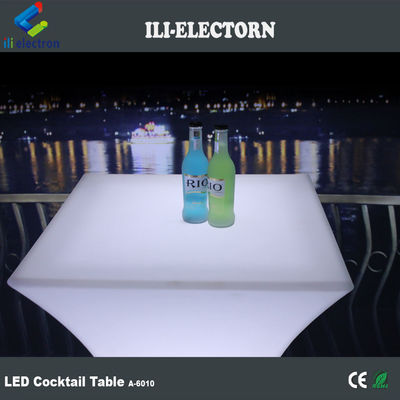 Warme verkoop Moderne feestelijke evenementen en bar Gebruikte afstandsbediening kleurveranderende decoratieve LED vierkant cocktailtafel