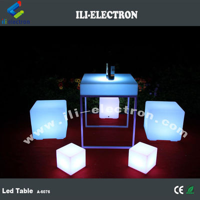 RGB kleurrijke moderne ontwerpen verlichte led tafel voor nachtclub