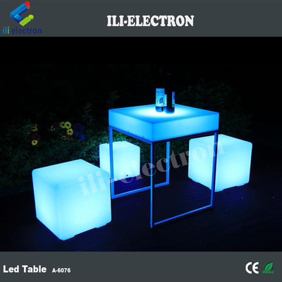 RGB kleurrijke moderne ontwerpen verlichte led tafel voor nachtclub
