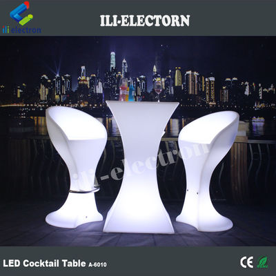 oranje kleur plastic roterende evenement meubels cocktail tafel voor evenement
