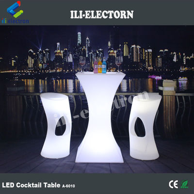 oranje kleur plastic roterende evenement meubels cocktail tafel voor evenement