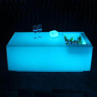 Buitenverlichtende ijskist tafel kleurveranderend waterbestendig
