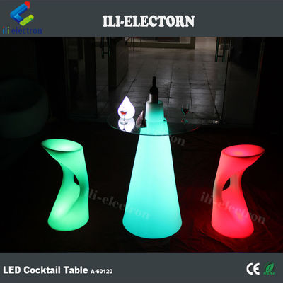 Taper vorm plastic led tafel gloeiende cocktail tafel